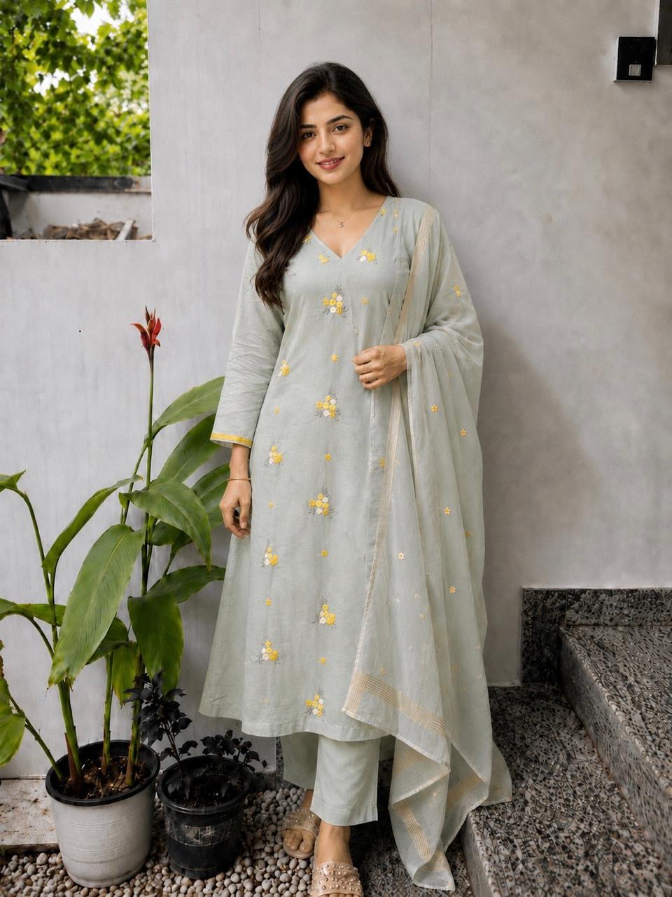 Mulchanderi Salwar Suit