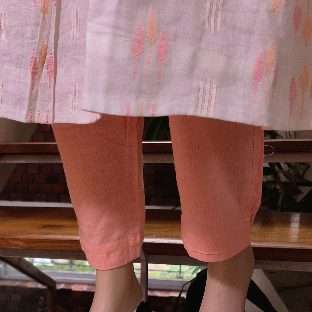 Elegant Hand-Embroidered Cotton Kurti Set