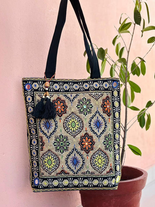 Ajrakh Print Tote Bag