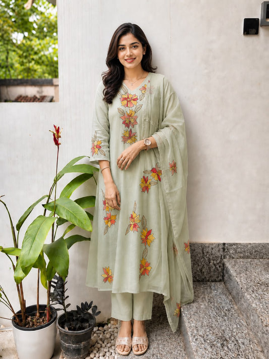Elegant Mulchanderi Salwar Suit