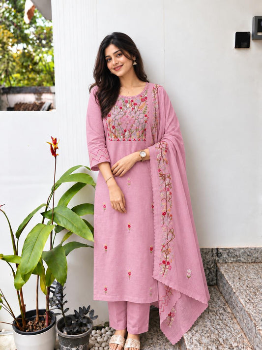 Luxury Mull Chanderi Salwar Suit