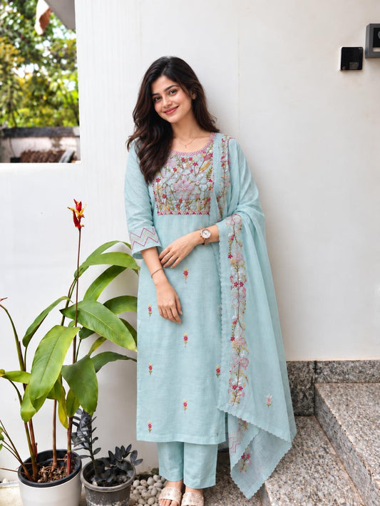 Luxury Mull Chanderi Salwar Suit