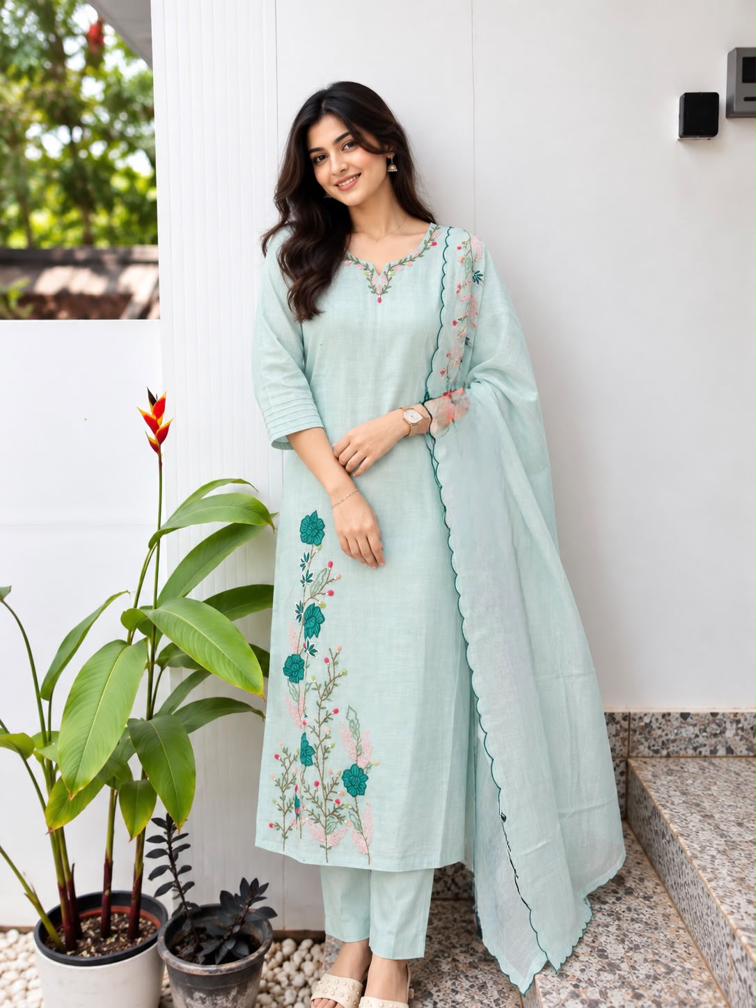 Premium Mull Chanderi Salwar Suit