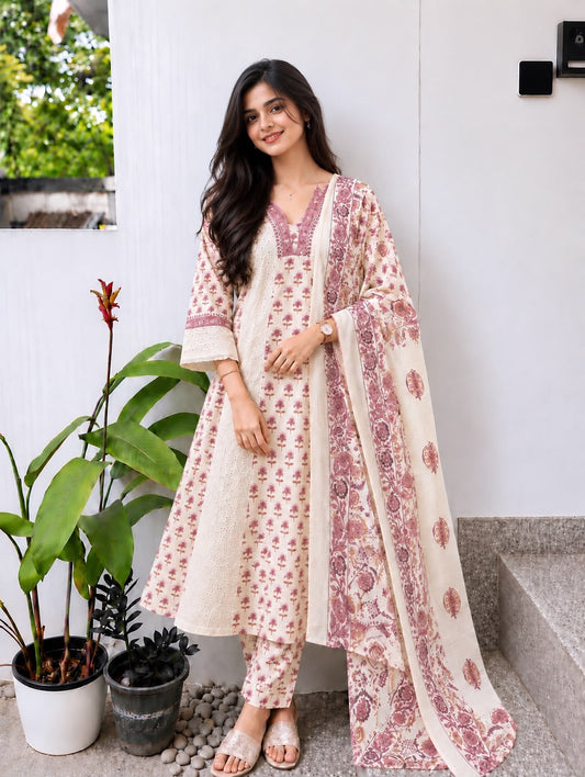 Pure Cotton Printed Hakoba Salwar Suit