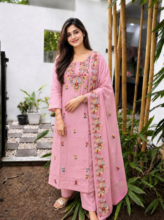 Royal Russian Silk Salwar Suit