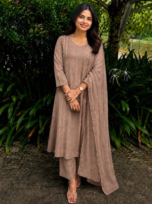 Premium Malchanderi A-Line Salwar Suit