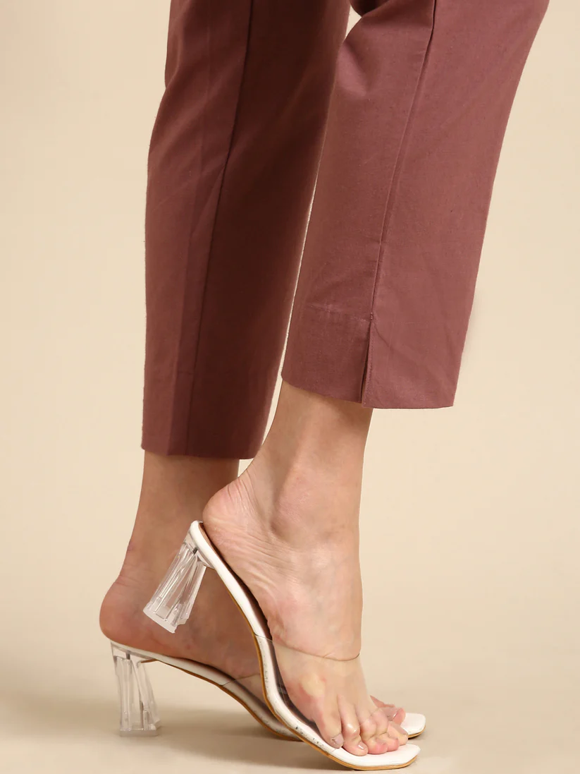 Premium Cotton Classic Fit Pants (Rose Taupe)
