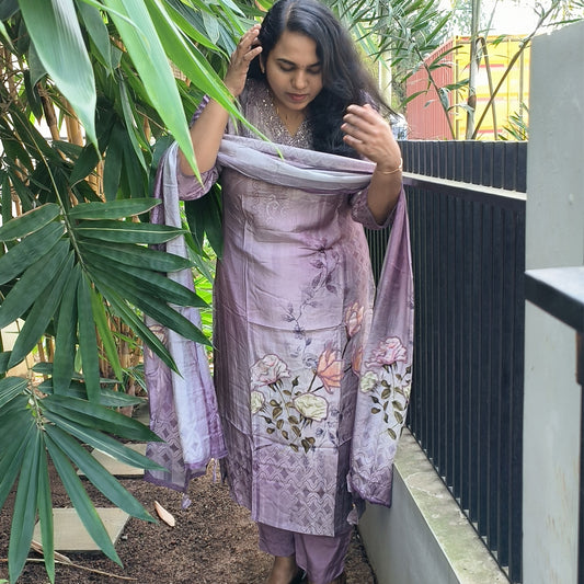 Pure Modal Silk 3-piece Salwar Suit