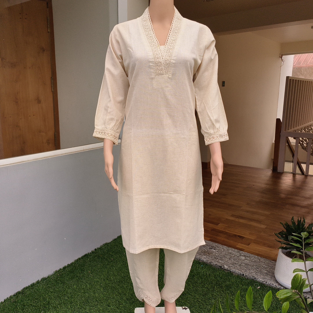 Khadi Cotton Co-ord Set (2-piece)