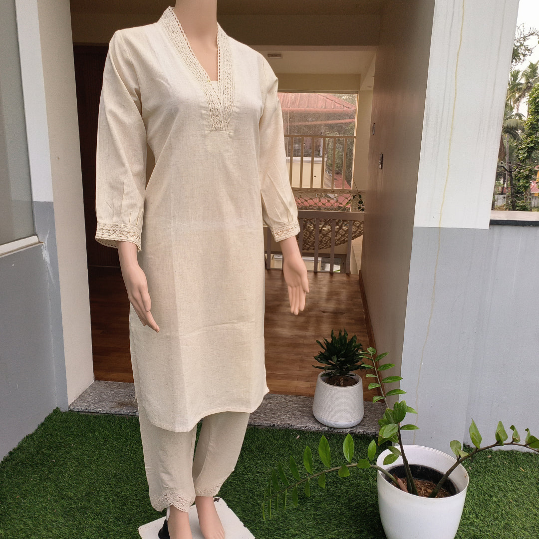 Khadi Cotton Co-ord Set (2-piece)