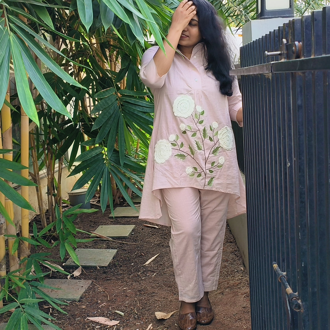 Pure Cotton Tunic With Trouser