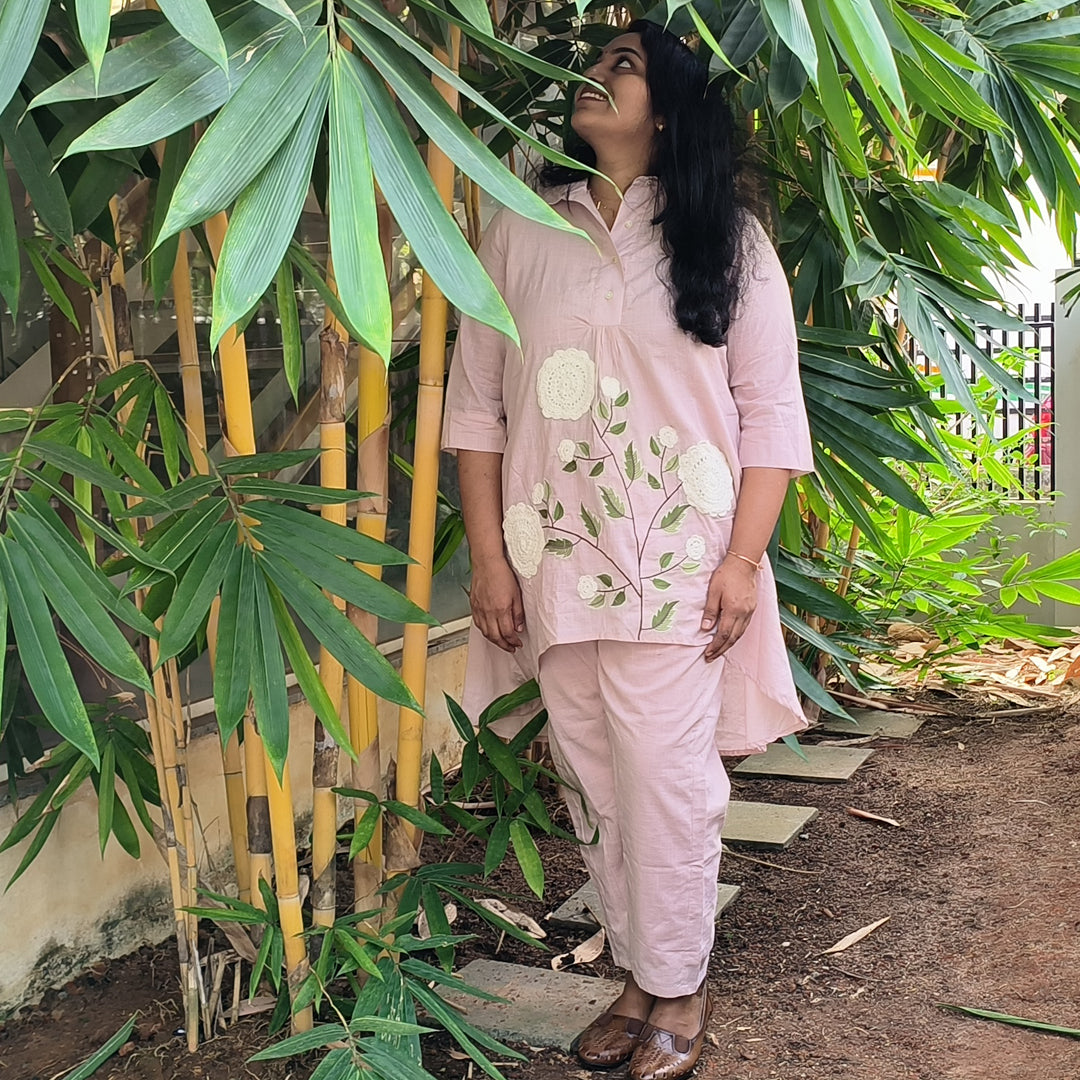 Pure Cotton Tunic With Trouser