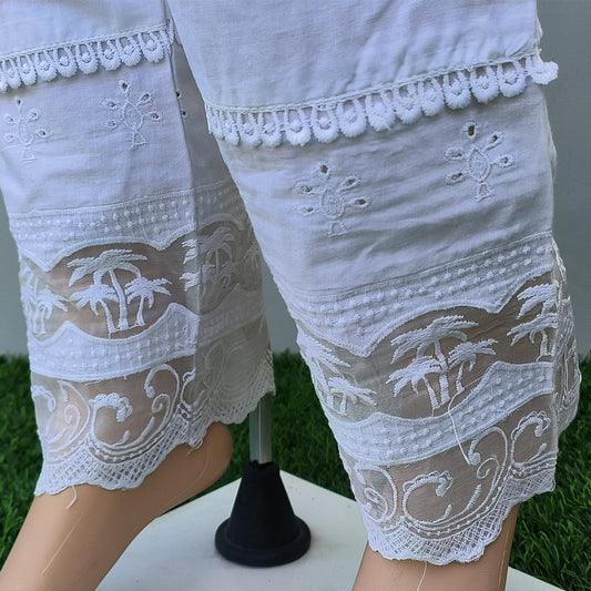 Women's Cotton Bottom with Lace Detailing